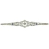 Art Deco diamond and sapphire bar brooch